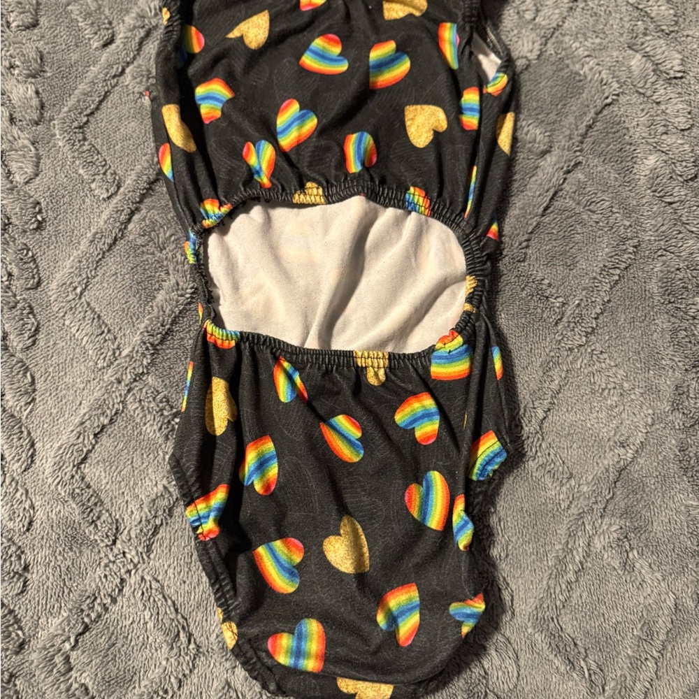 Colorful Heart Patterned Leotard - Picture 2 of 2